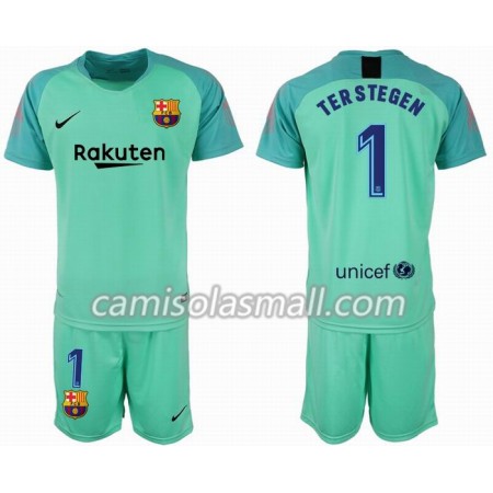 Camisolas Criança FC Barcelona Guarda Redes TER STEGEN 1 Equipamento 2018-2019 Camisolas Criança FC Barcelona Guarda Redes TER STEGEN 1 Equipamento 2018-2019